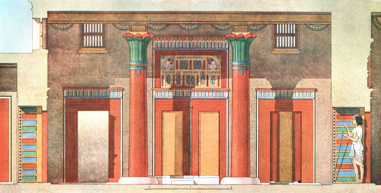 Haus des Generals Ramose in Tell el-Amarna, Ägypten, 1928 von Unbekannt