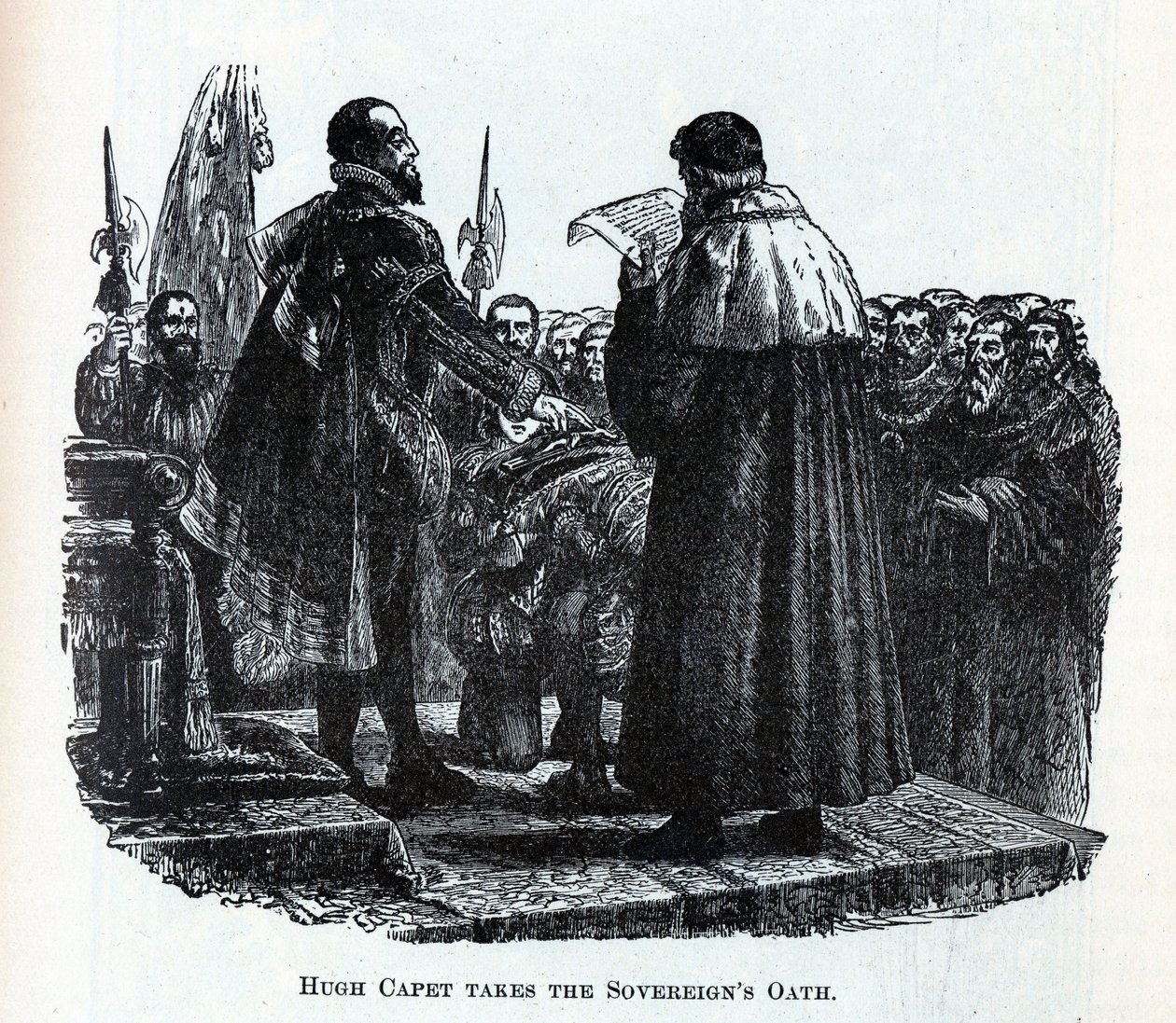 Hugh Capet leistet den Eid der Souveräne, 1882 von Unbekannt