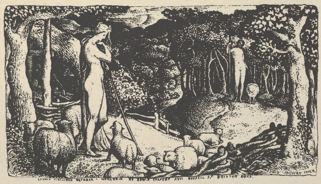 Ideales Hirtenleben reproduziert für Calverts Memoiren, 1904 von Unbekannt