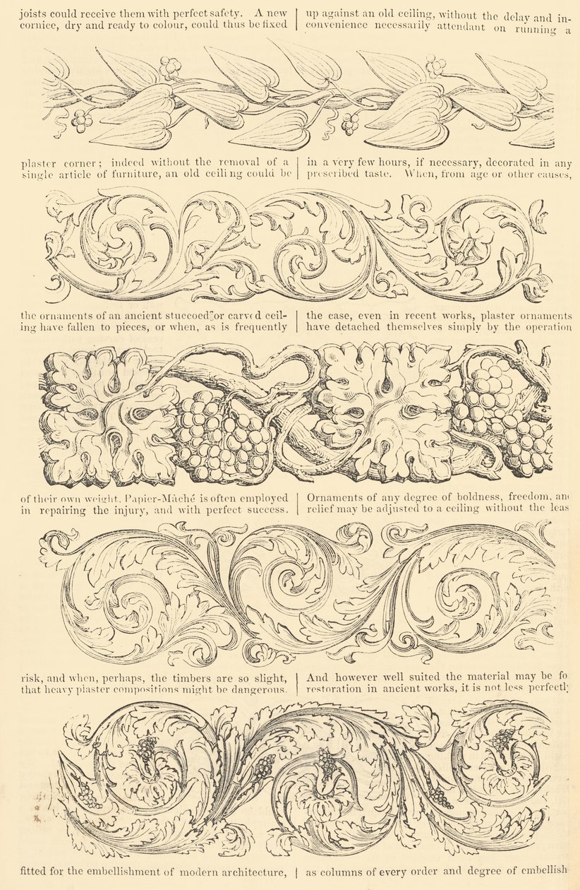Illustrierter Tarif der verbesserten Papier-Mâché-Bilderrahmen, auch angereicherte Mou..., [um 1847] von Unbekannt