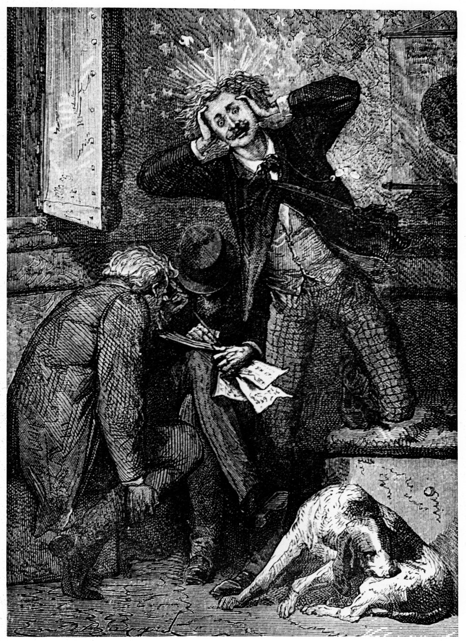 Illustration aus De la Terre à la Lune von Jules Verne, 1865 von Unbekannt