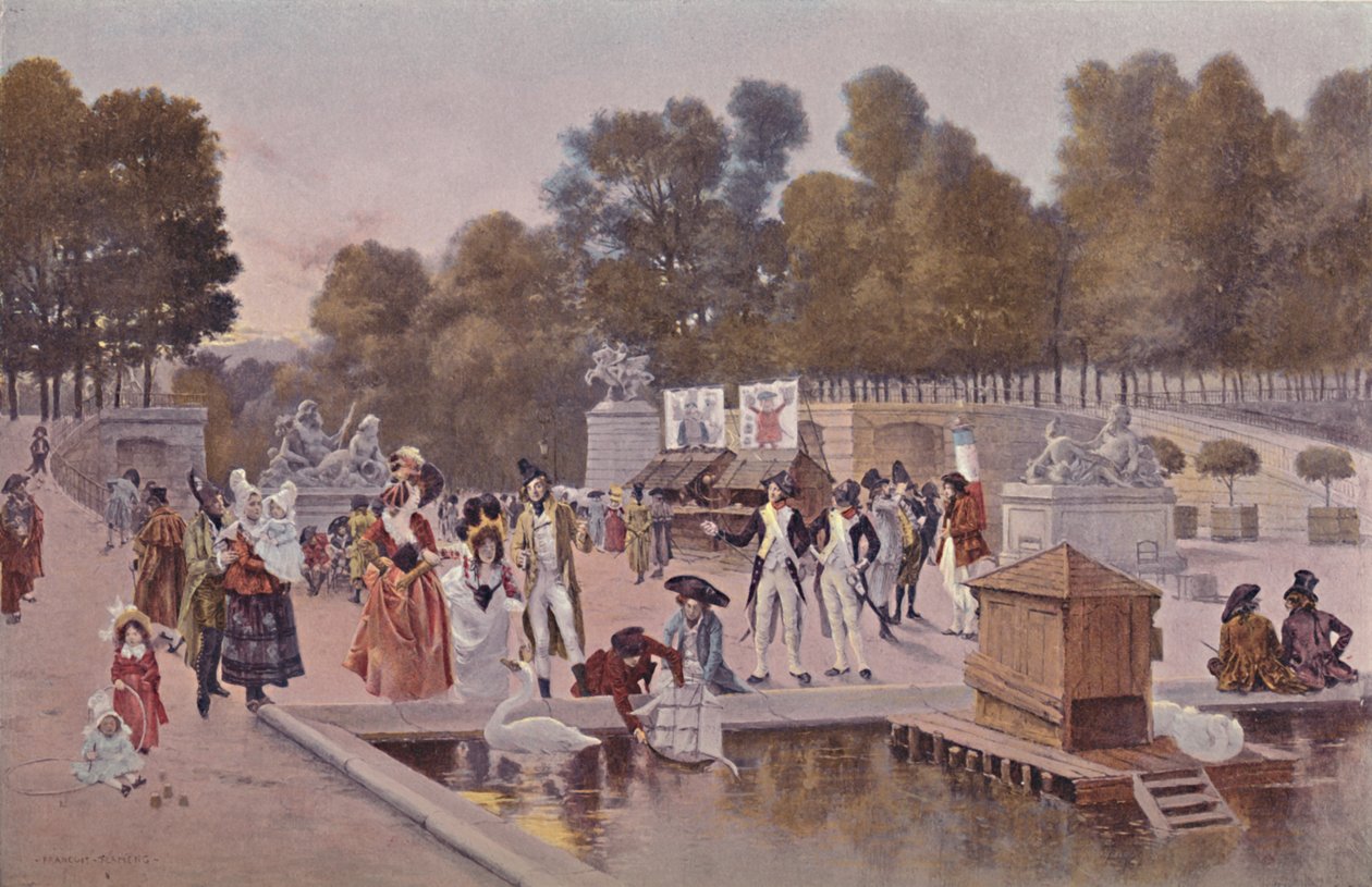 Im Garten der Tuilerien, 1896 von Unbekannt