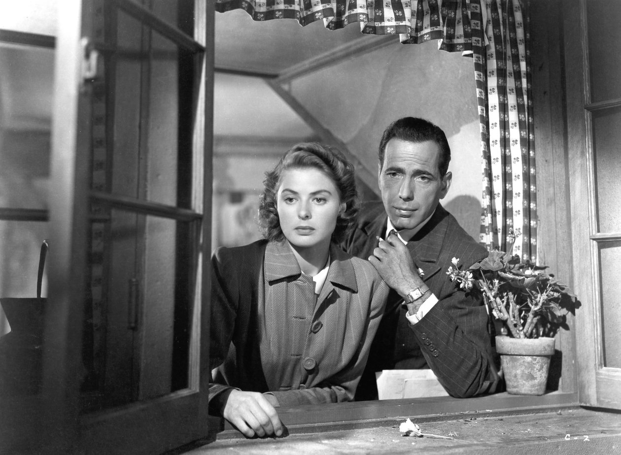 Ingrid Bergman und Humphrey Bogart in Casablanca, 1942 von Unbekannt