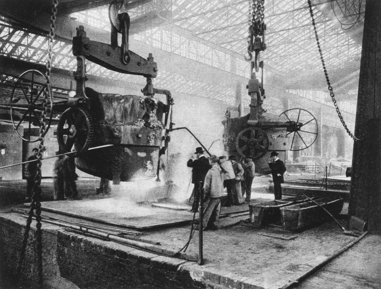 Innenansicht, Krupp-Werke, Essen, Ruhrgebiet, Deutschland, Erster Weltkrieg, 1917 von Unbekannt