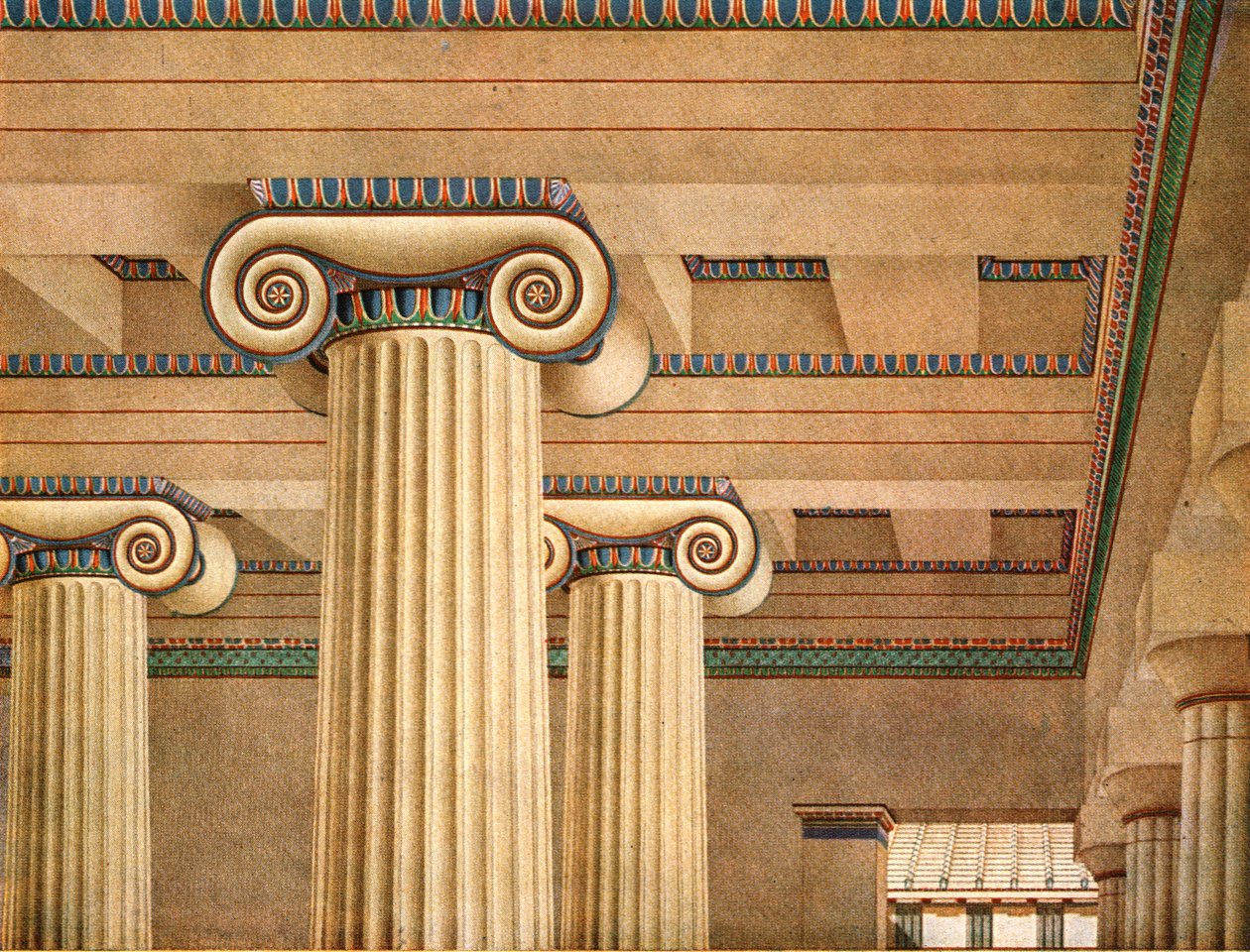 Ionische Halle auf der Akropolis in Athen, Griechenland, 1928 von Unbekannt