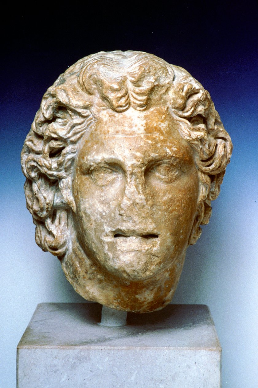 Elfenbeinporträtbüste von Alexander dem Großen, 4. Jahrhundert v. Chr. von Unbekannt