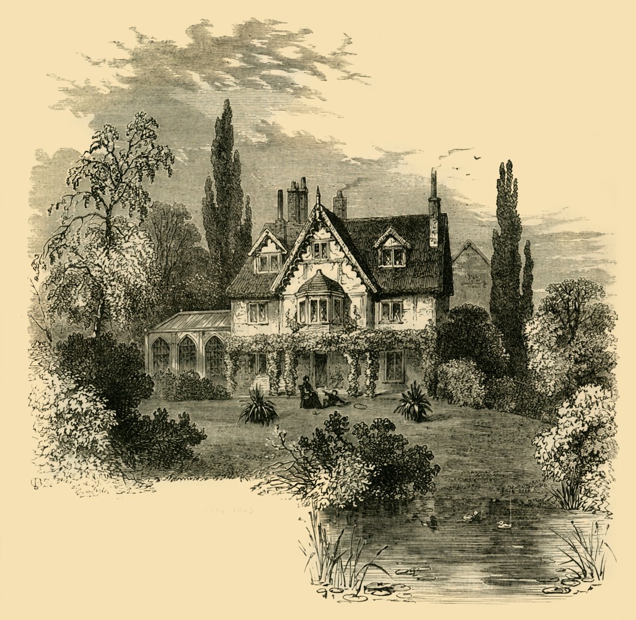 Ivy Cottage, Highgate, 1825 von Unbekannt