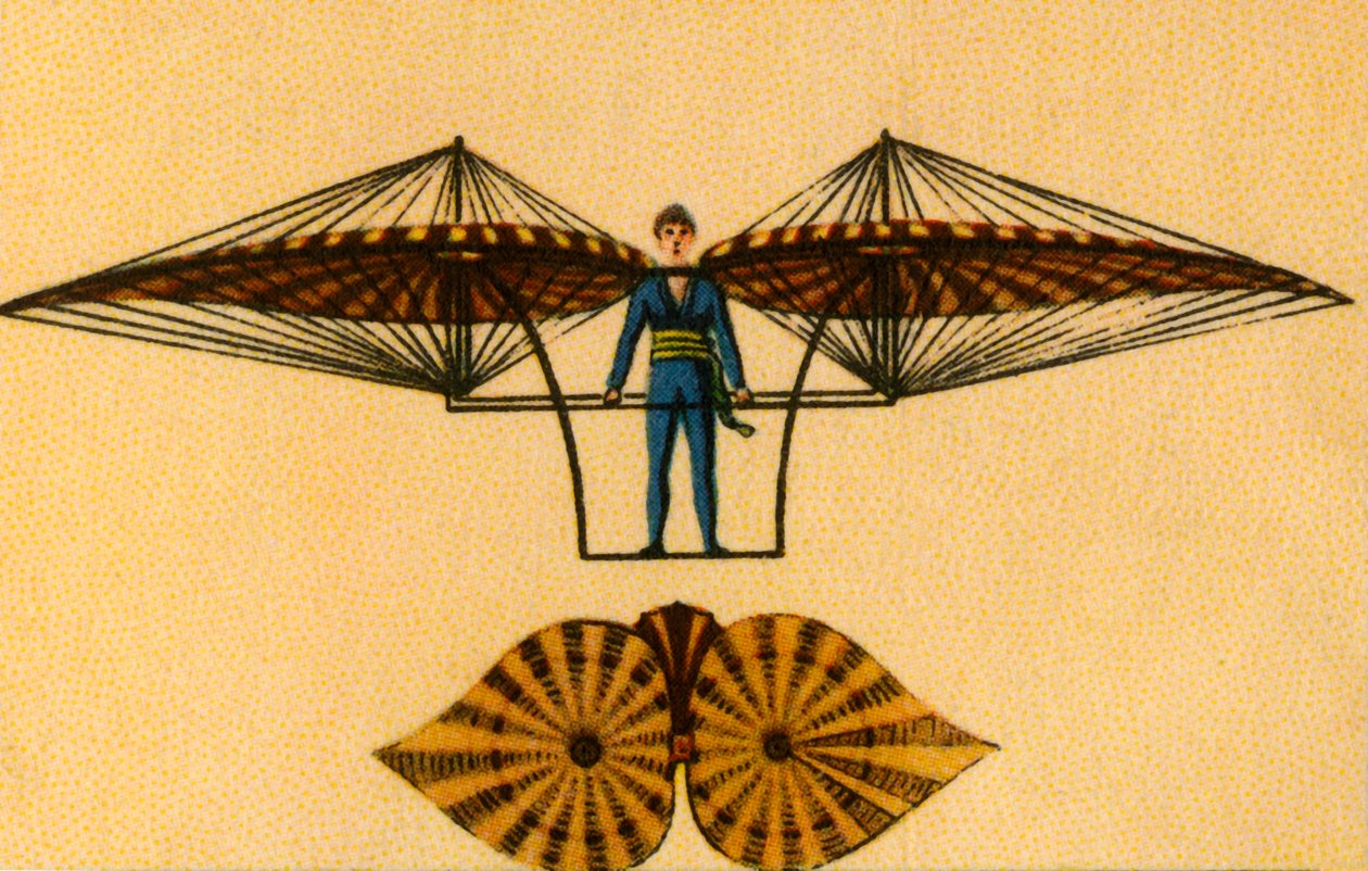 Jacob Degens Flugmaschine, 1808, 1932 von Unbekannt