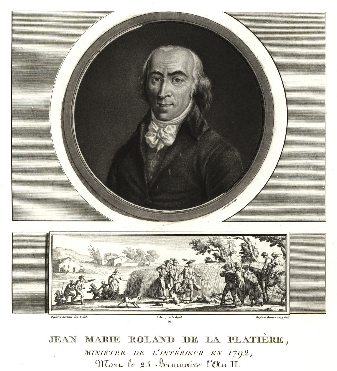 Jean Marie Roland de la Platiere, Innenminister von Unbekannt