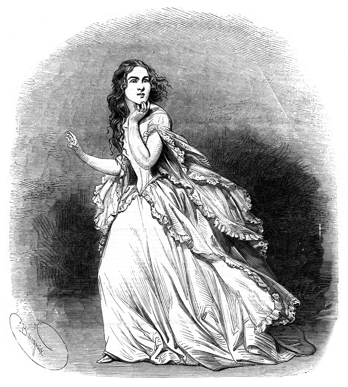 Jenny Lind, Sopranistin bekannt als die Schwedische Nachtigall, 1848 von Unbekannt