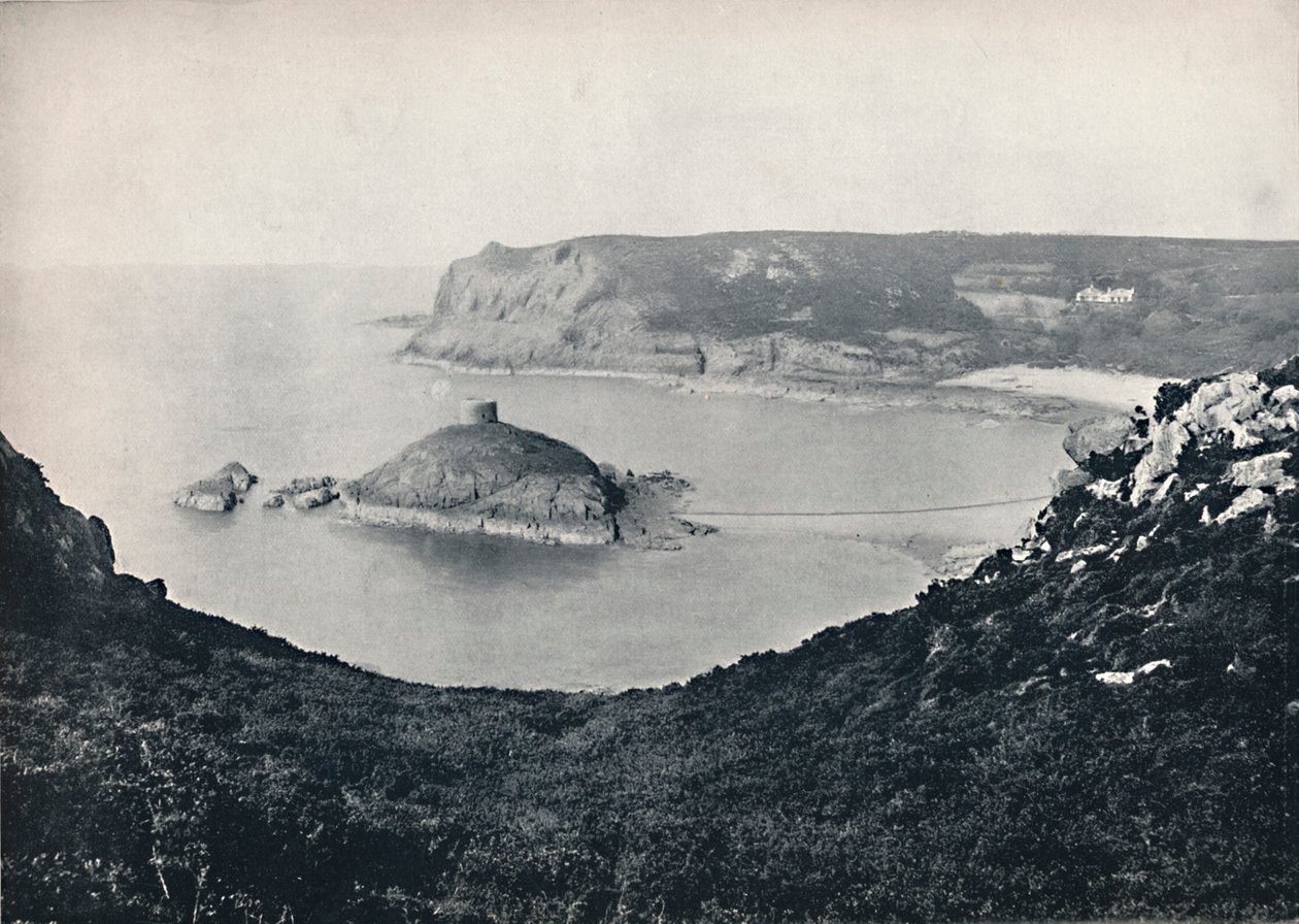Jersey - Portelet Bay und Janvrin Island, 1895 von Unbekannt