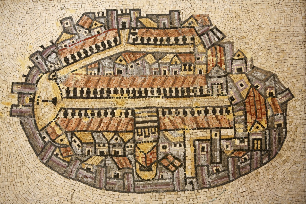 Mosaik des Tempels von Jerusalem, Israel von Unbekannt