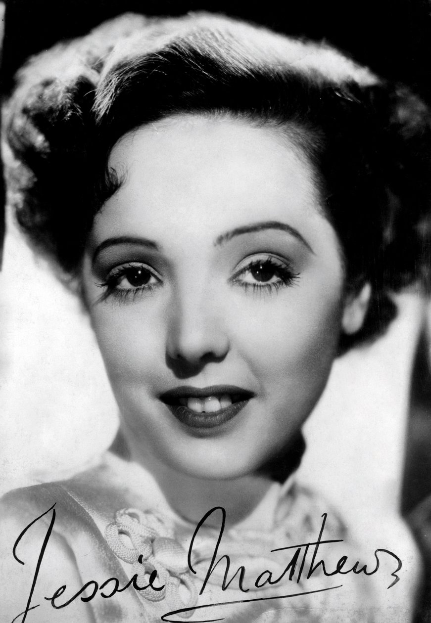 Jessie Matthews, englische Schauspielerin, Tänzerin und Sängerin von Unbekannt