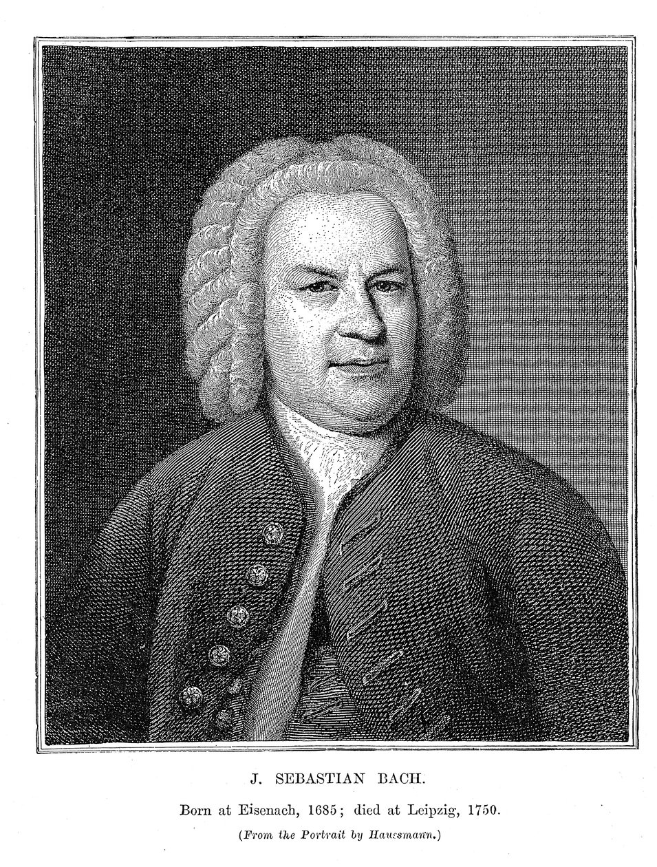 Johann Sebastian Bach 1685-1750, deutscher Komponist und Organist, 1746 von Unbekannt