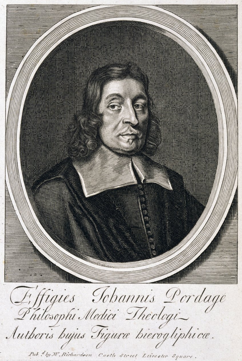 John Pordage, englischer Rektor, Astrologe und Mystiker, ca. 1670er von Unbekannt