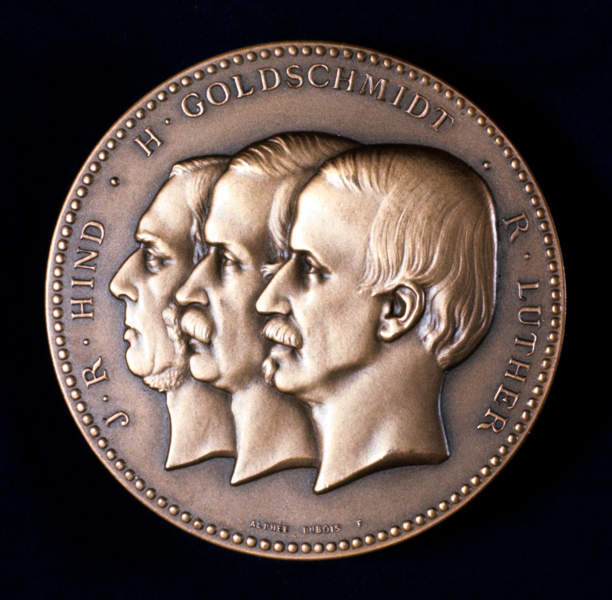 John Russell Hind, Hermann Goldschmidt und Robert Luther, Astronomen, ca. 1900 von Unbekannt