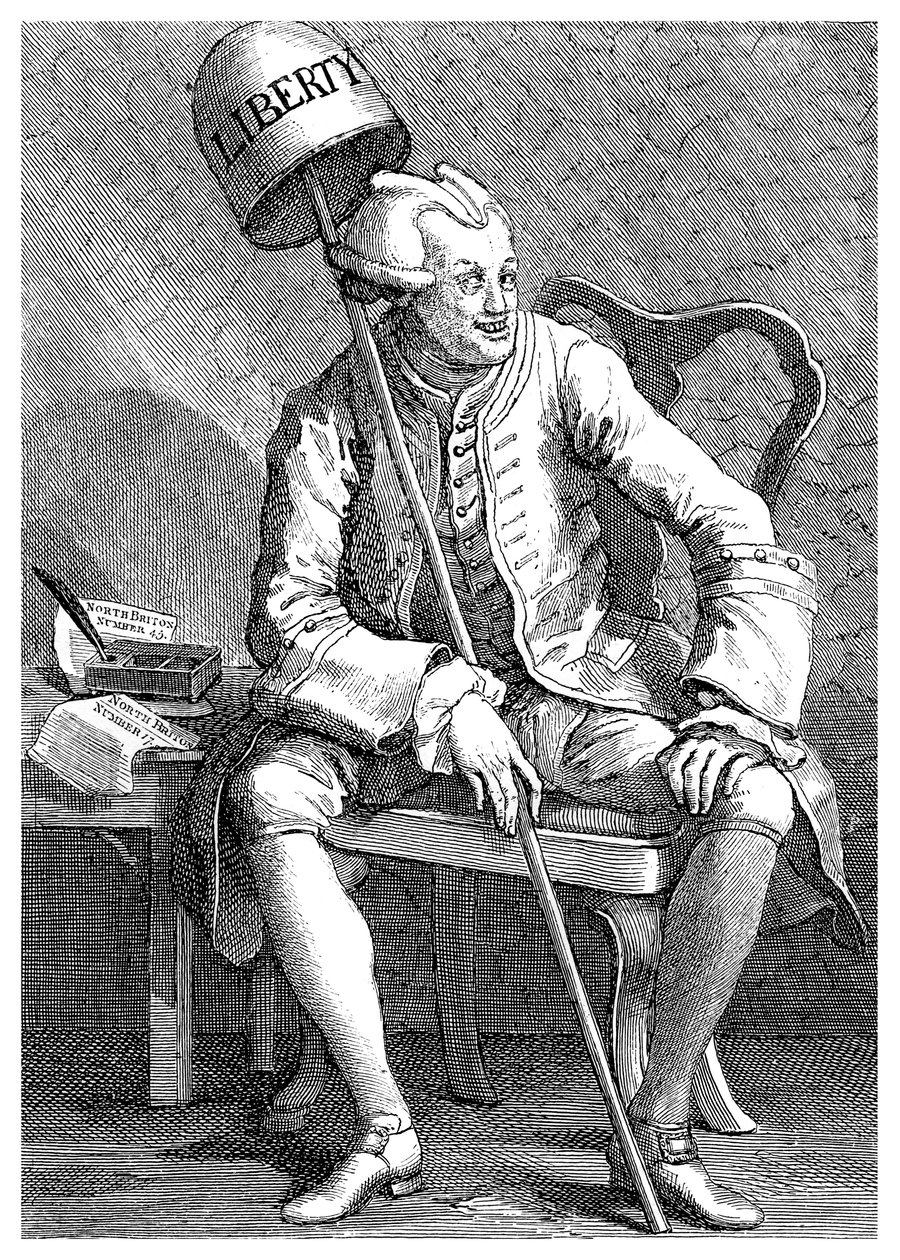 John Wilkes, englischer Politiker, 1763-1895 von Unbekannt