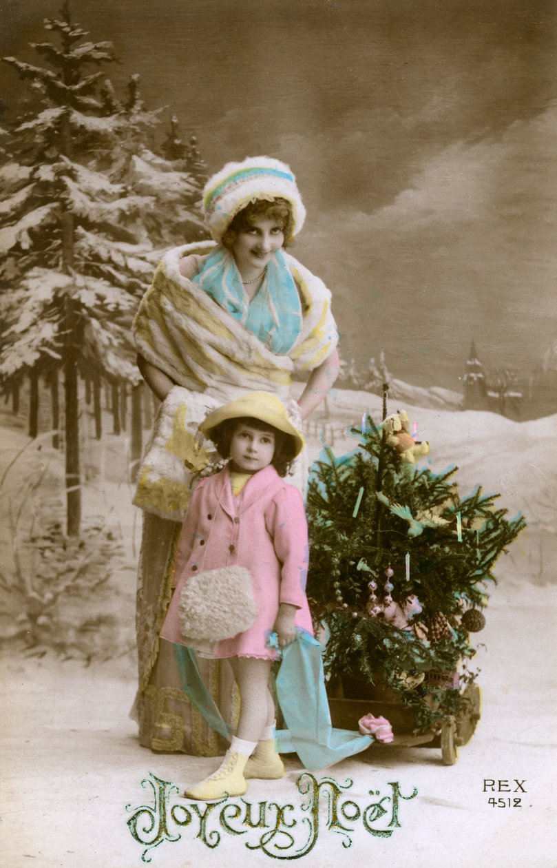 Frohe Weihnachten, um 1900-1929 von Unbekannt