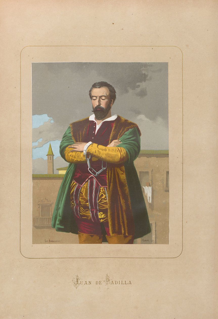 Juan de Padilla. Aus: Hombres y mujeres celebres de todos los tiempos von Juan Landa, 1875-1877 von Unbekannt