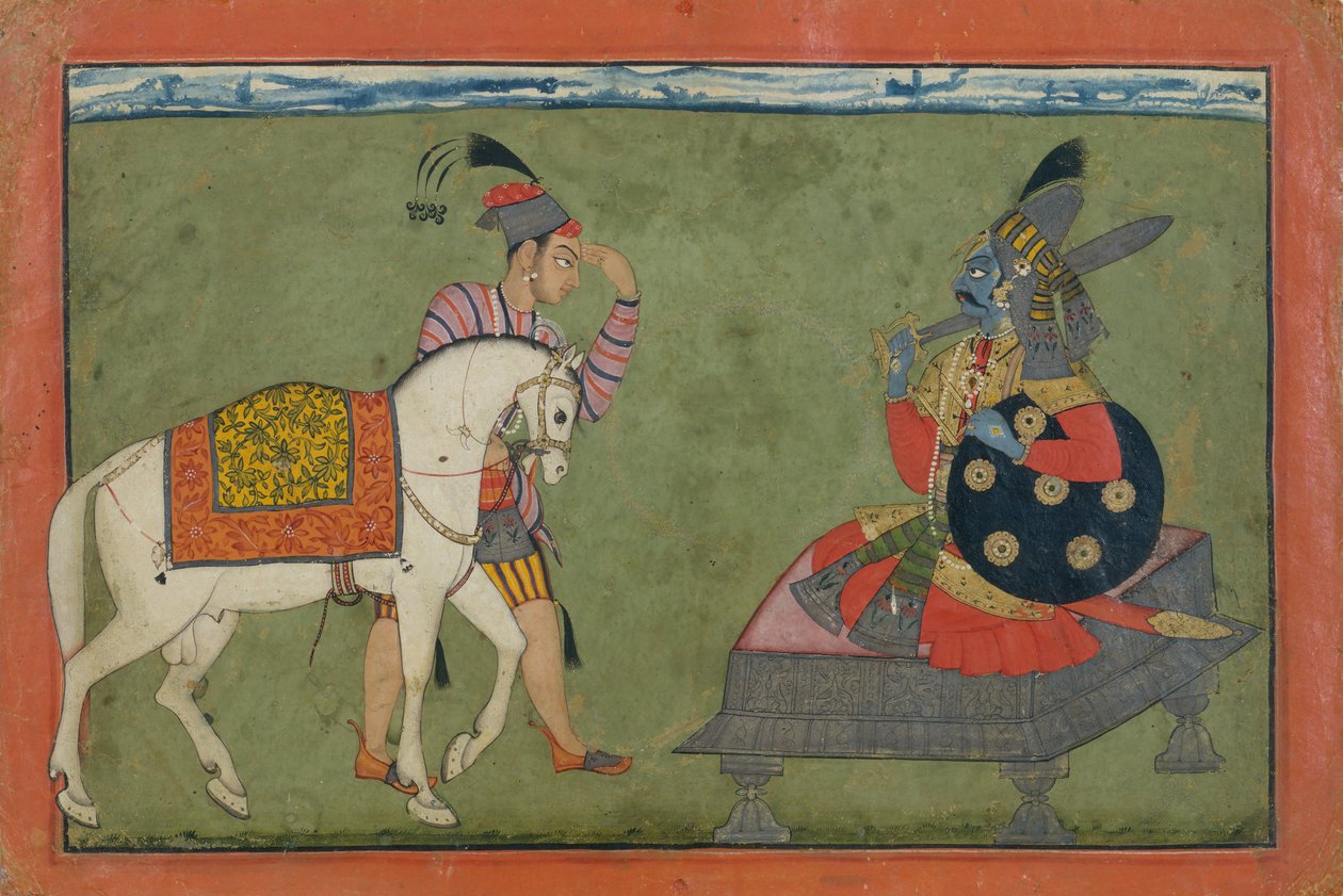 Kalki Avatar, die zukünftige Inkarnation von Vishnu, ca. 1700-1710 von Unbekannt
