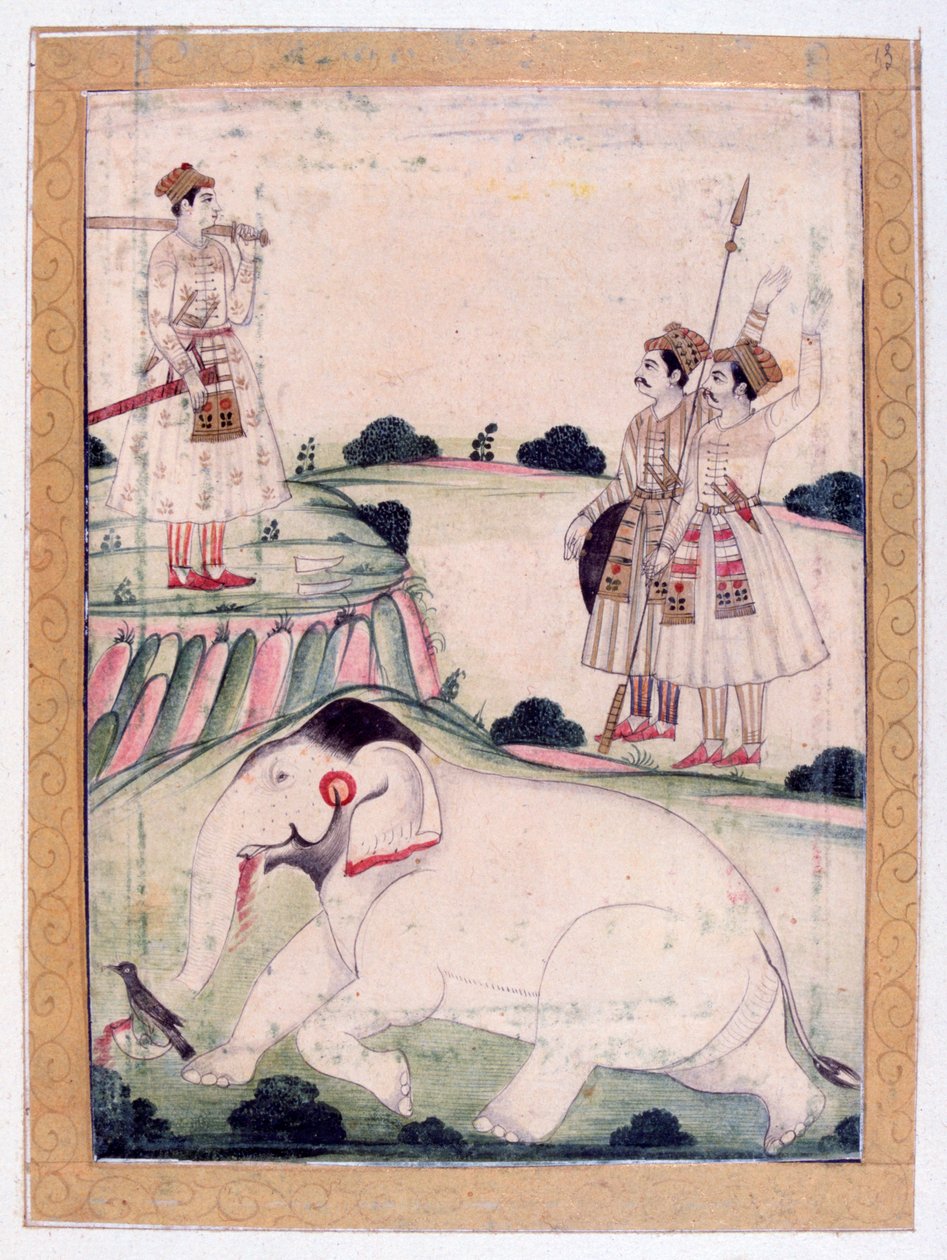Kanada Ragini, Ragamala Album, Schule von Rajasthan, 19. Jahrhundert von Unbekannt