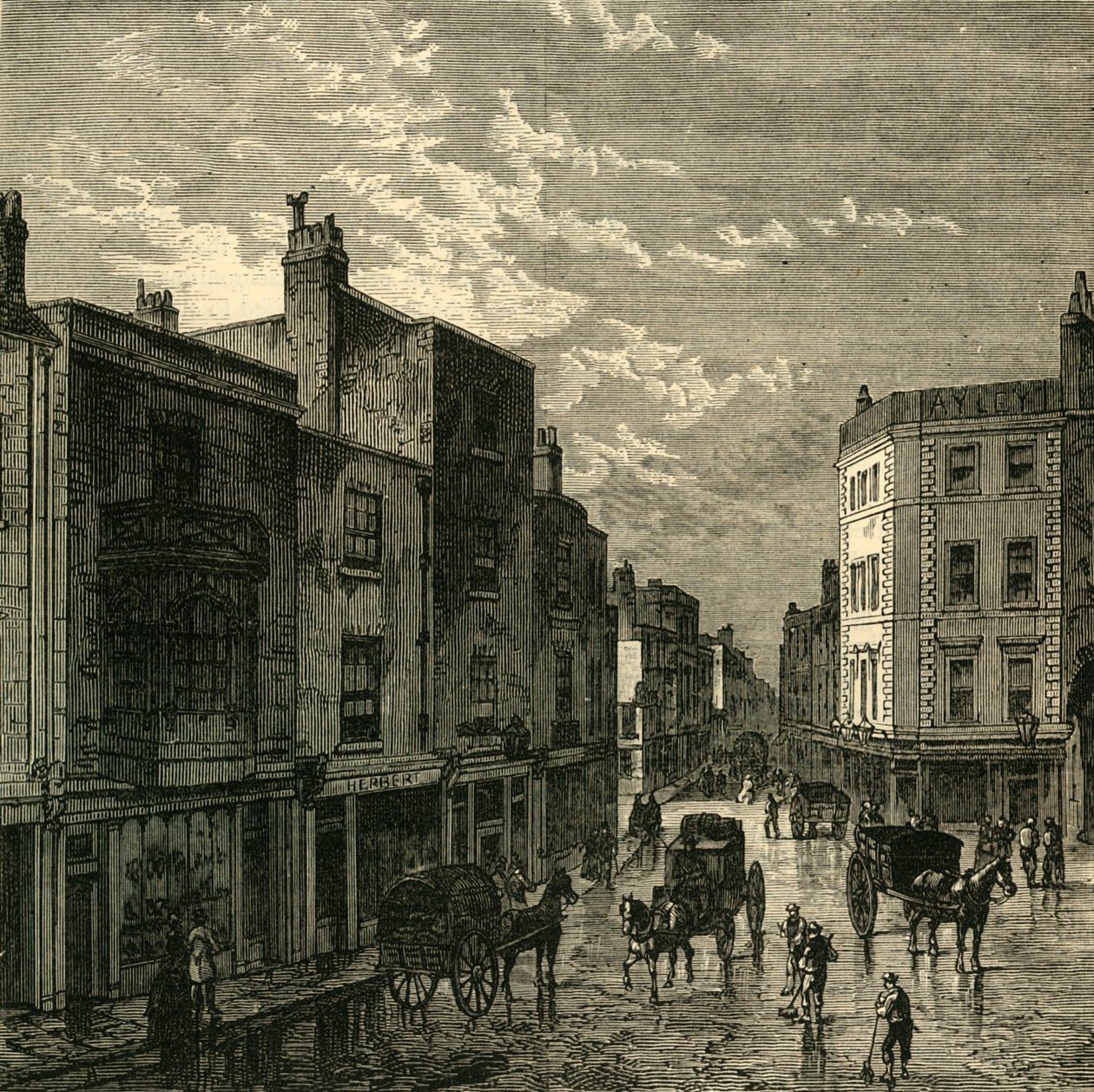 Kensington High Street, 1860, um 1876 von Unbekannt