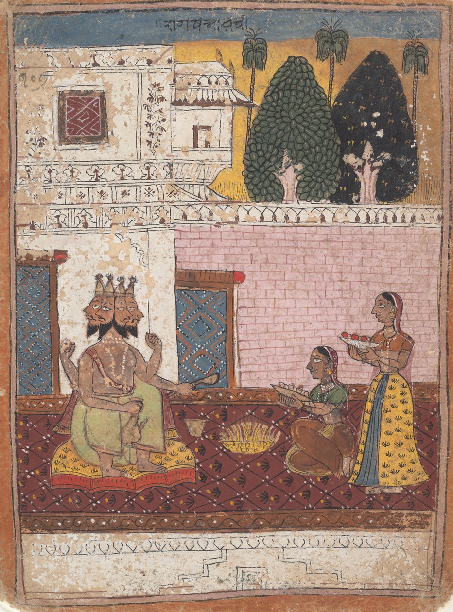 Khambavati Ragini...aus einer verstreuten Ragamala-Serie Garland of Musical Modes, 1700-1725 von Unbekannt