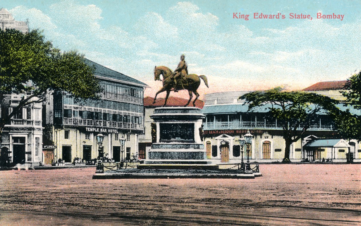 König-Edward-Statue, Bombay, Indien, frühes 20. Jahrhundert von Unbekannt
