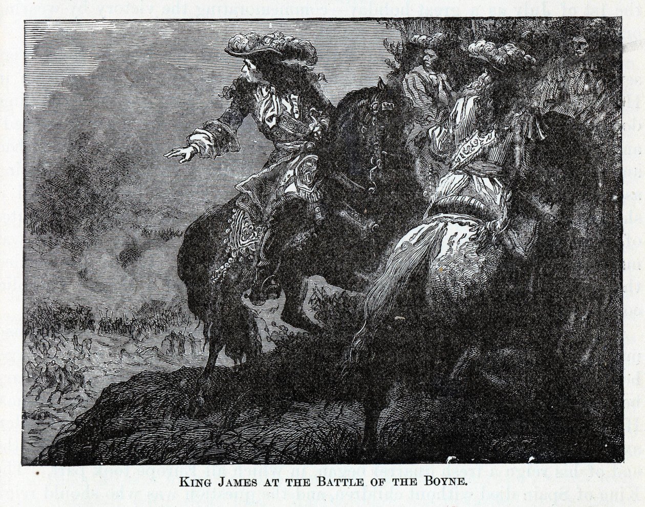 König James in der Schlacht am Boyne, 1882 von Unbekannt