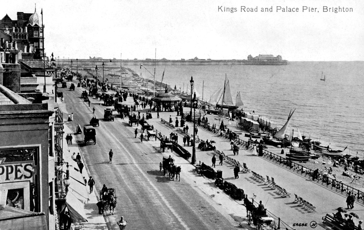 Kings Road und der Palace Pier, Brighton, Sussex, frühes 20. Jahrhundert von Unbekannt