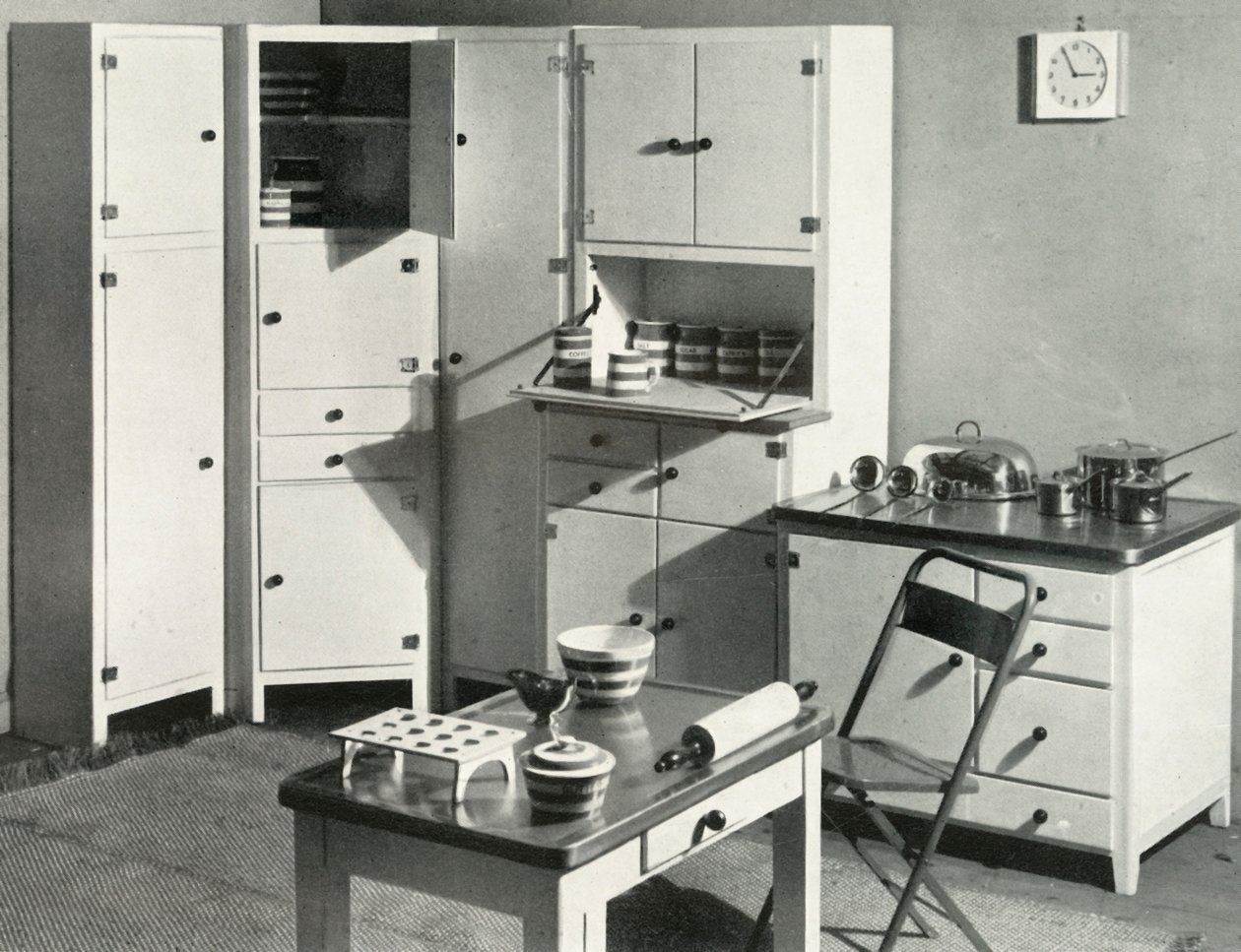 Küchenmöbel von Heals, London, 1937 von Unbekannt