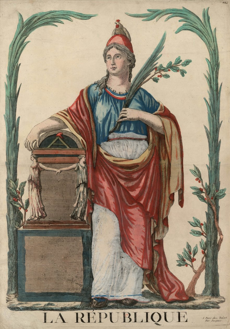 La République Allegorische Figur der Französischen Republik, 1793 von Unbekannt