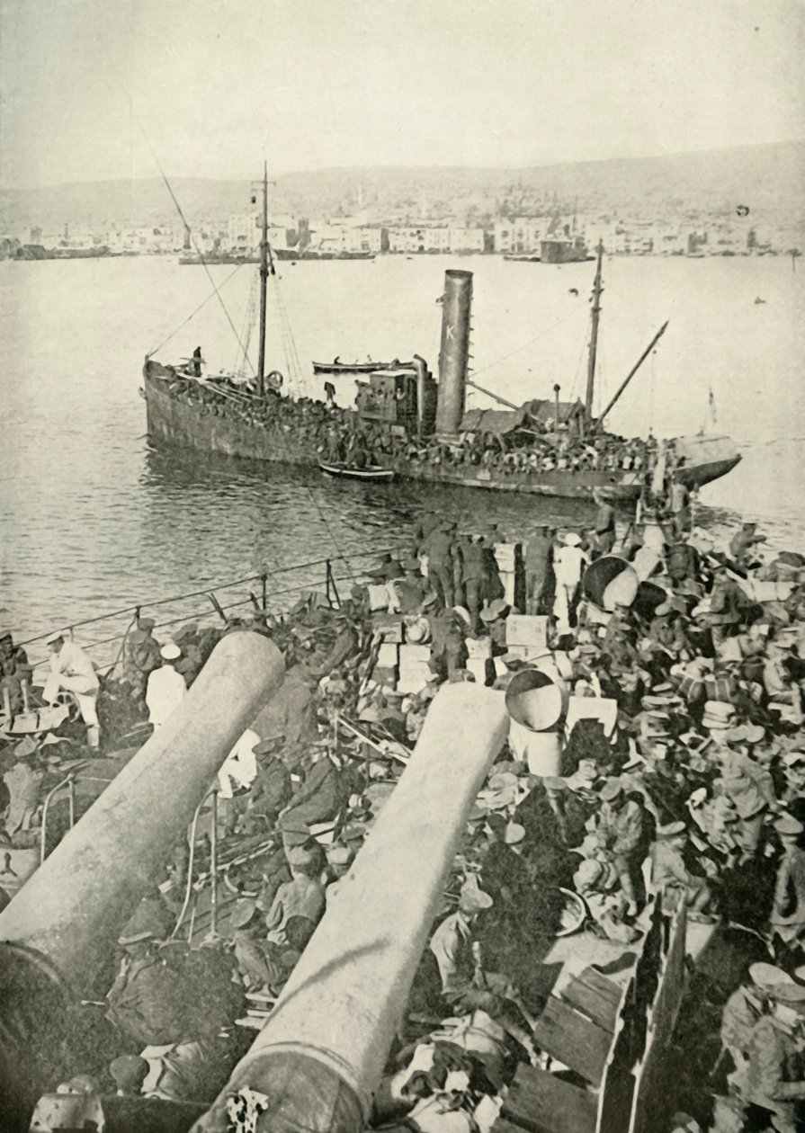 Landung der britischen Truppen in Salonika, 1919 von Unbekannt