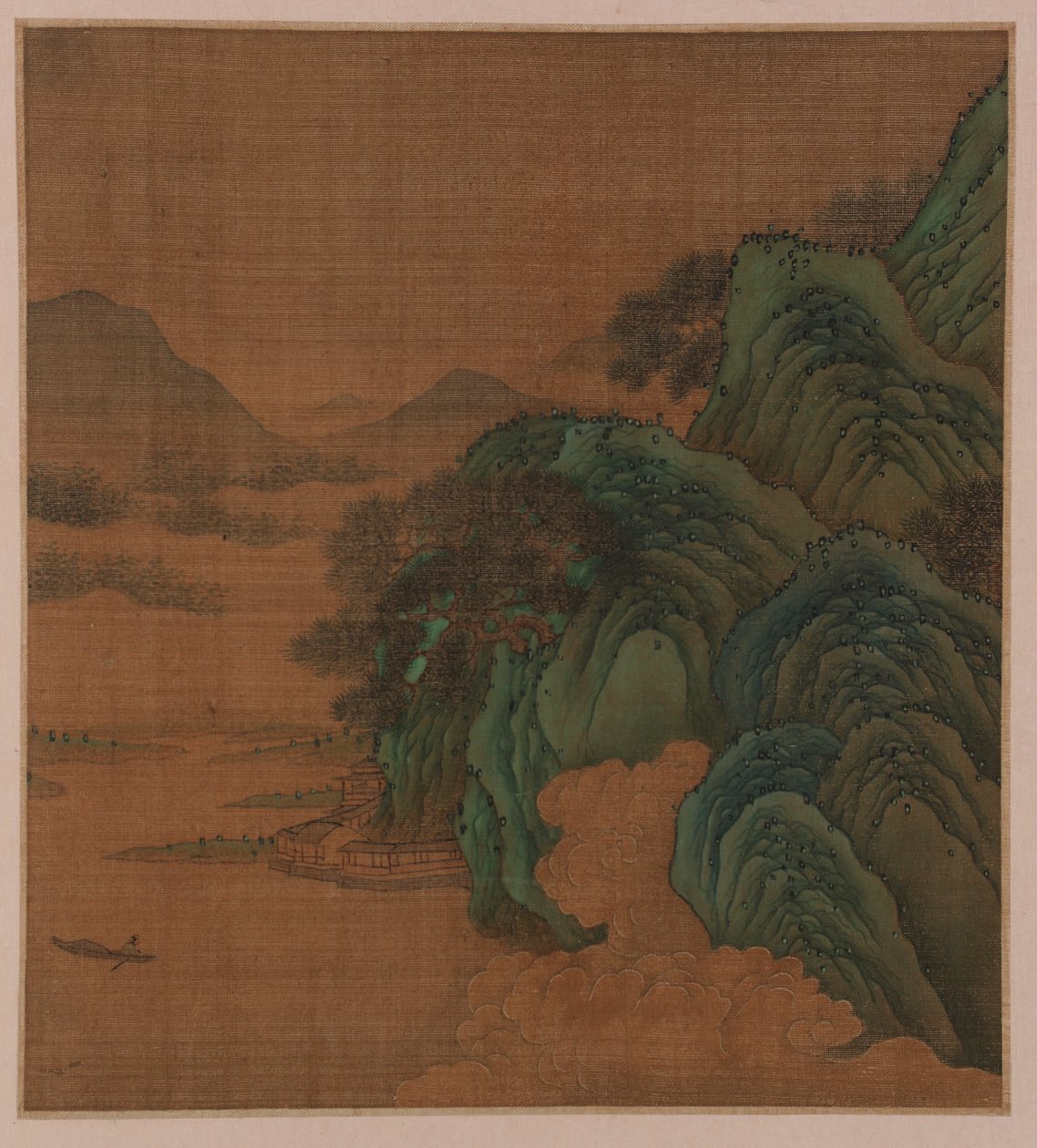 Landschaft: Hügel, Tal und Bach, möglicherweise Ming-Dynastie, 1368-1644 von Unbekannt