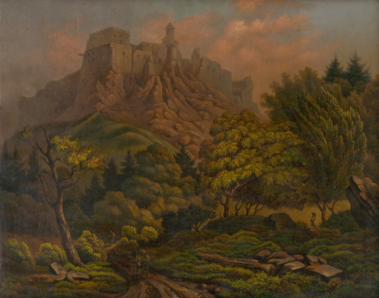 Landschaft mit Schloss von Unbekannt