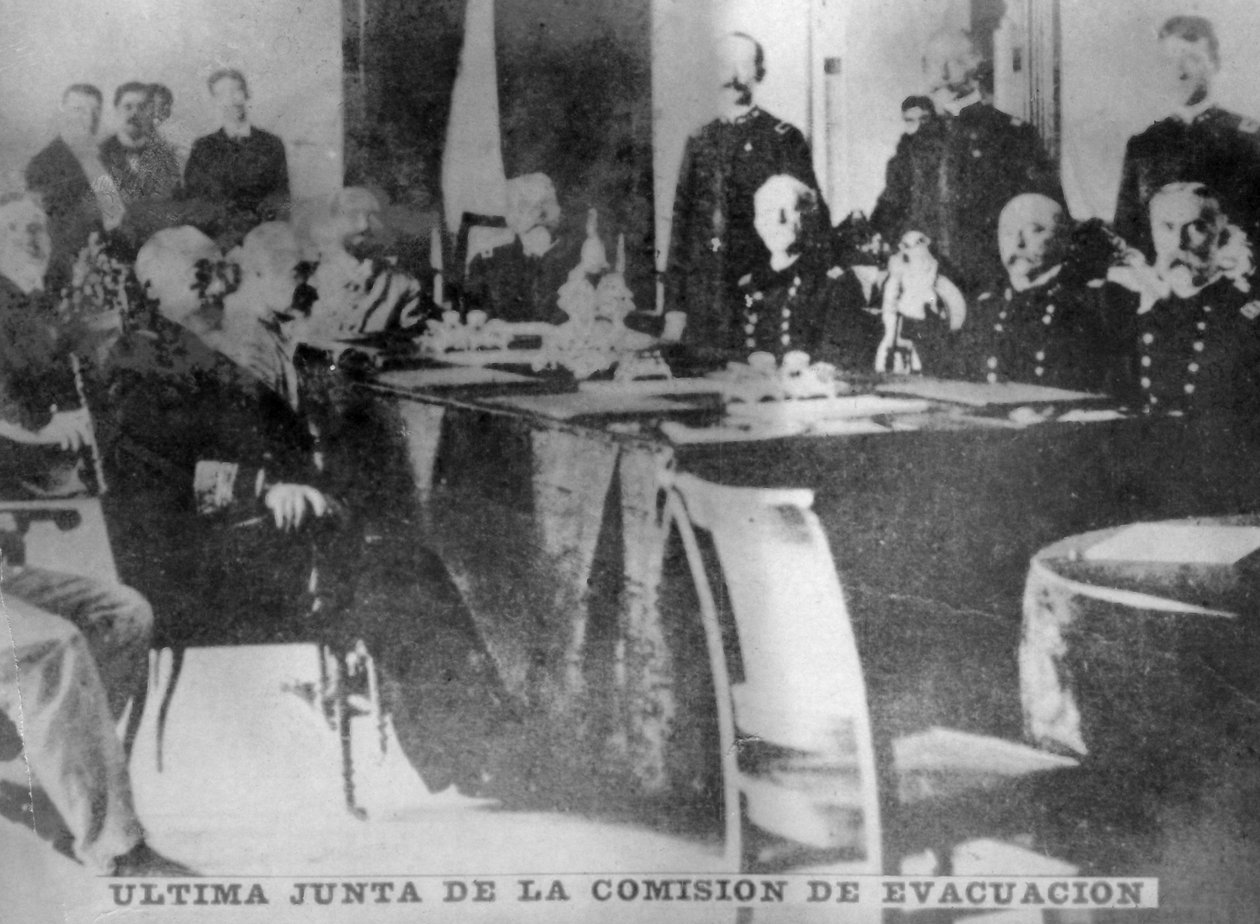 Letztes Treffen der Evakuierungskommission, 1898, 1920er von Unbekannt