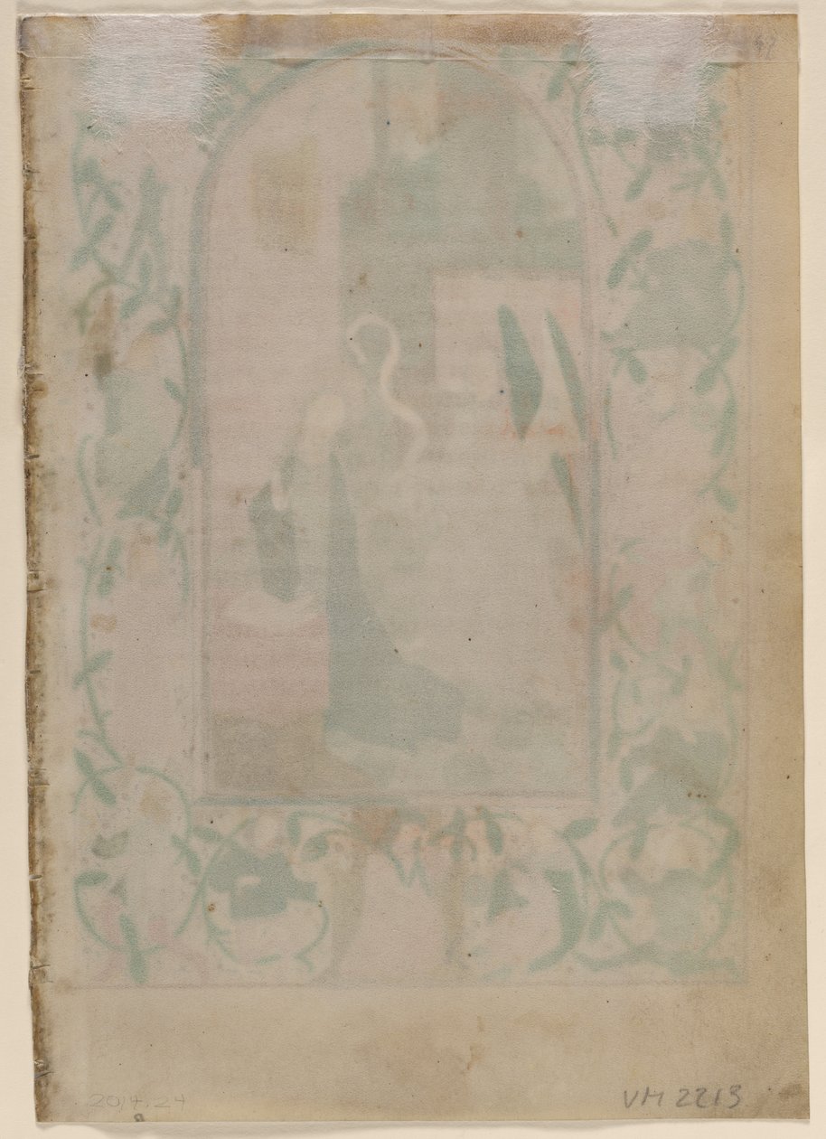 Blatt aus einem Stundenbuch: Leere Rückseite, 1470er von Unbekannt