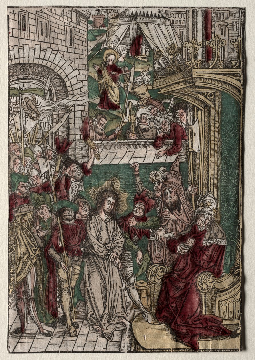 Leben Christi: Christus vor Pilatus, 1400er von Unbekannt