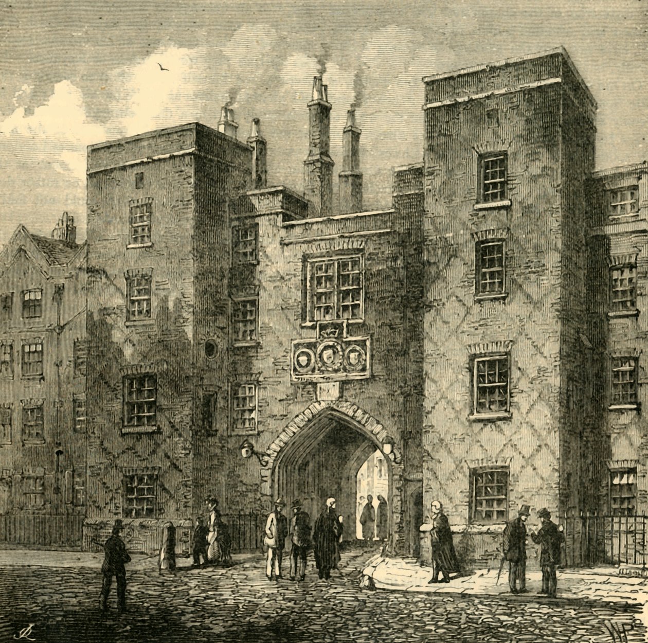 Lincolns Inn Gate, Chancery Lane, 1881 von Unbekannt