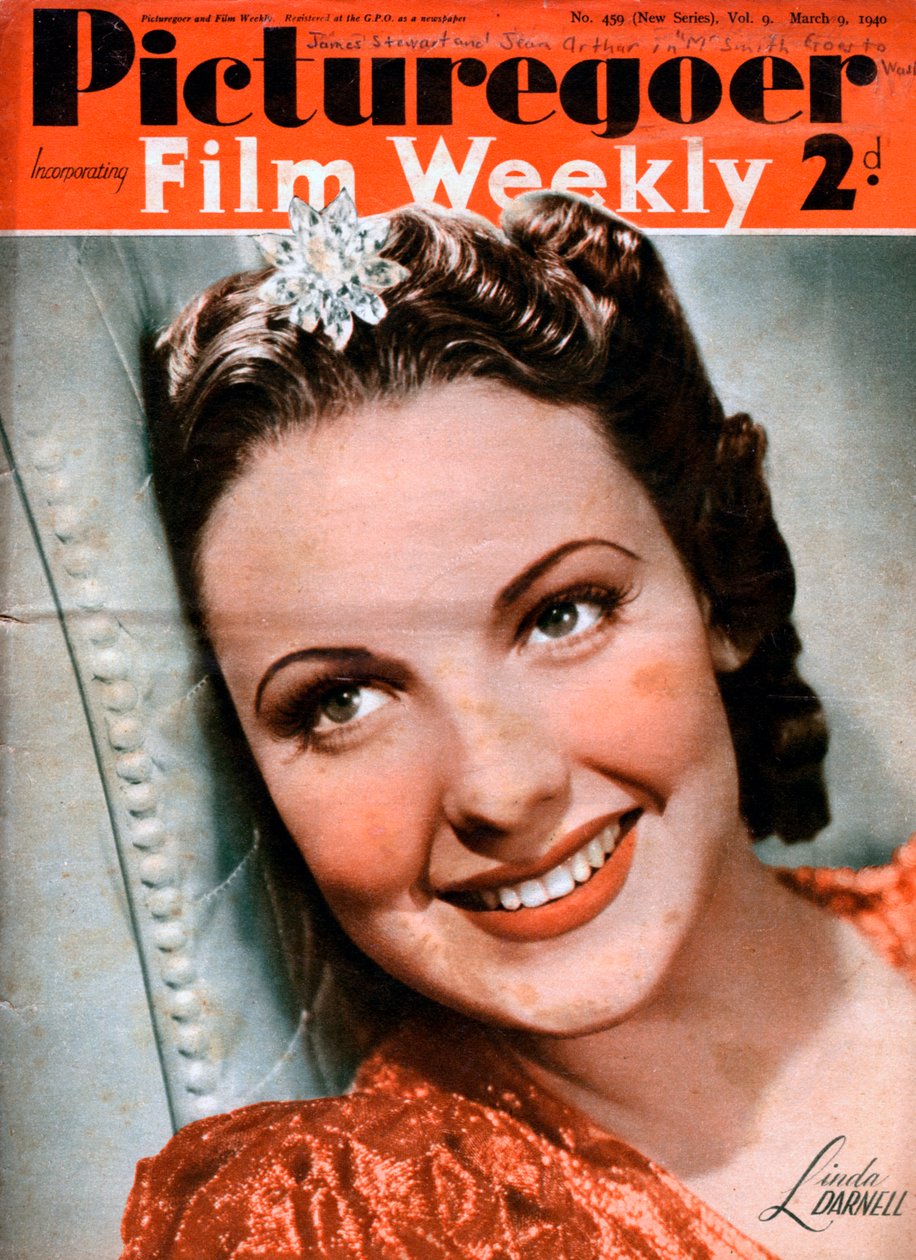 Linda Darnell 1923-1965, amerikanische Schauspielerin, 1940 von Unbekannt