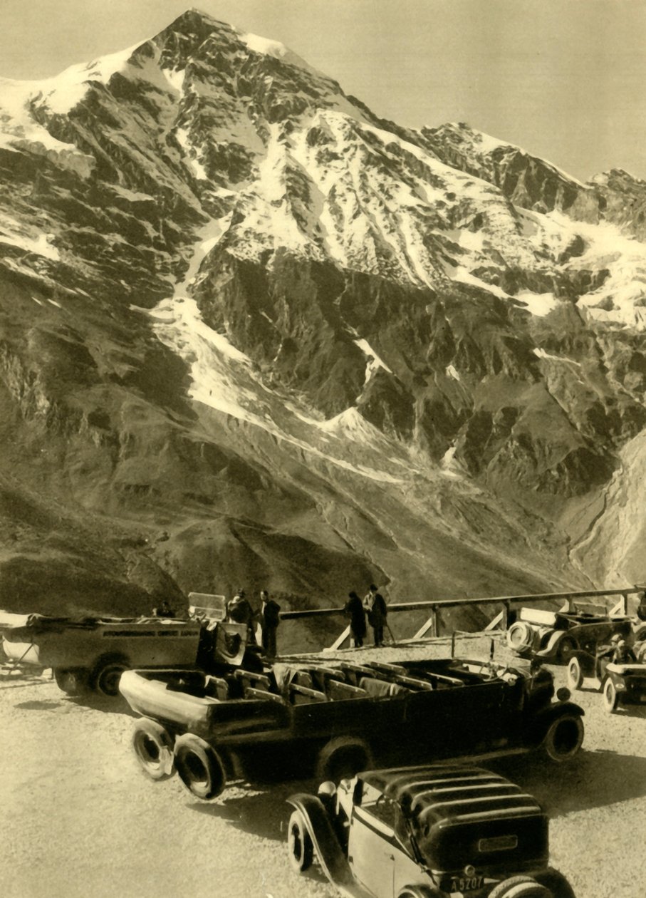 Aussichtspunkt am Hochmais auf der Großglockner-Alpenstraße, Österreich, um 1935 von Unbekannt