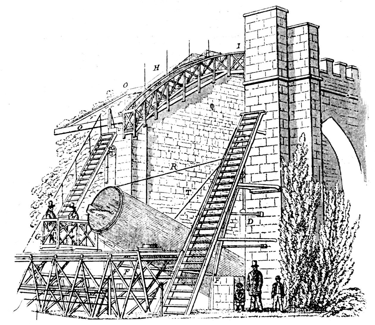 Lord Rosses 72 Zoll (1,8 m) Spiegelteleskop, 1849 von Unbekannt