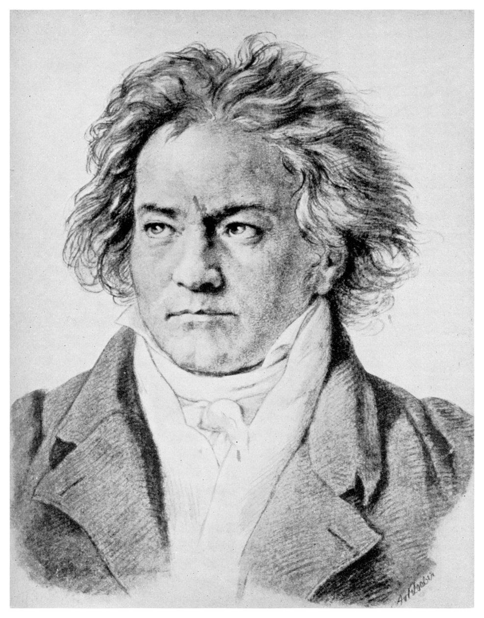 Ludwig van Beethoven, deutscher Komponist, um 1818-1822, 1956 von Unbekannt