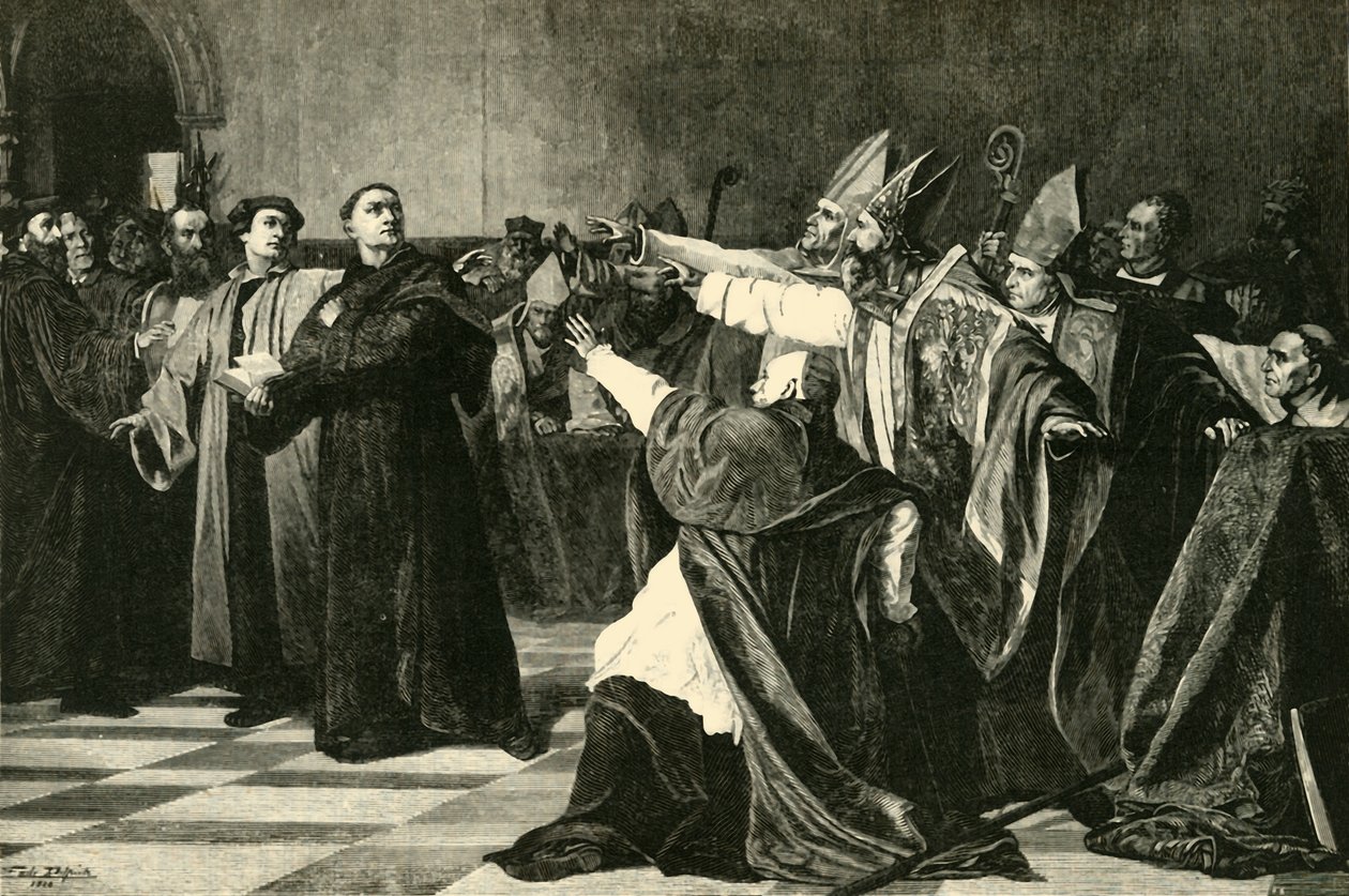 Luther auf dem Reichstag zu Worms, 1521, 1890 von Unbekannt