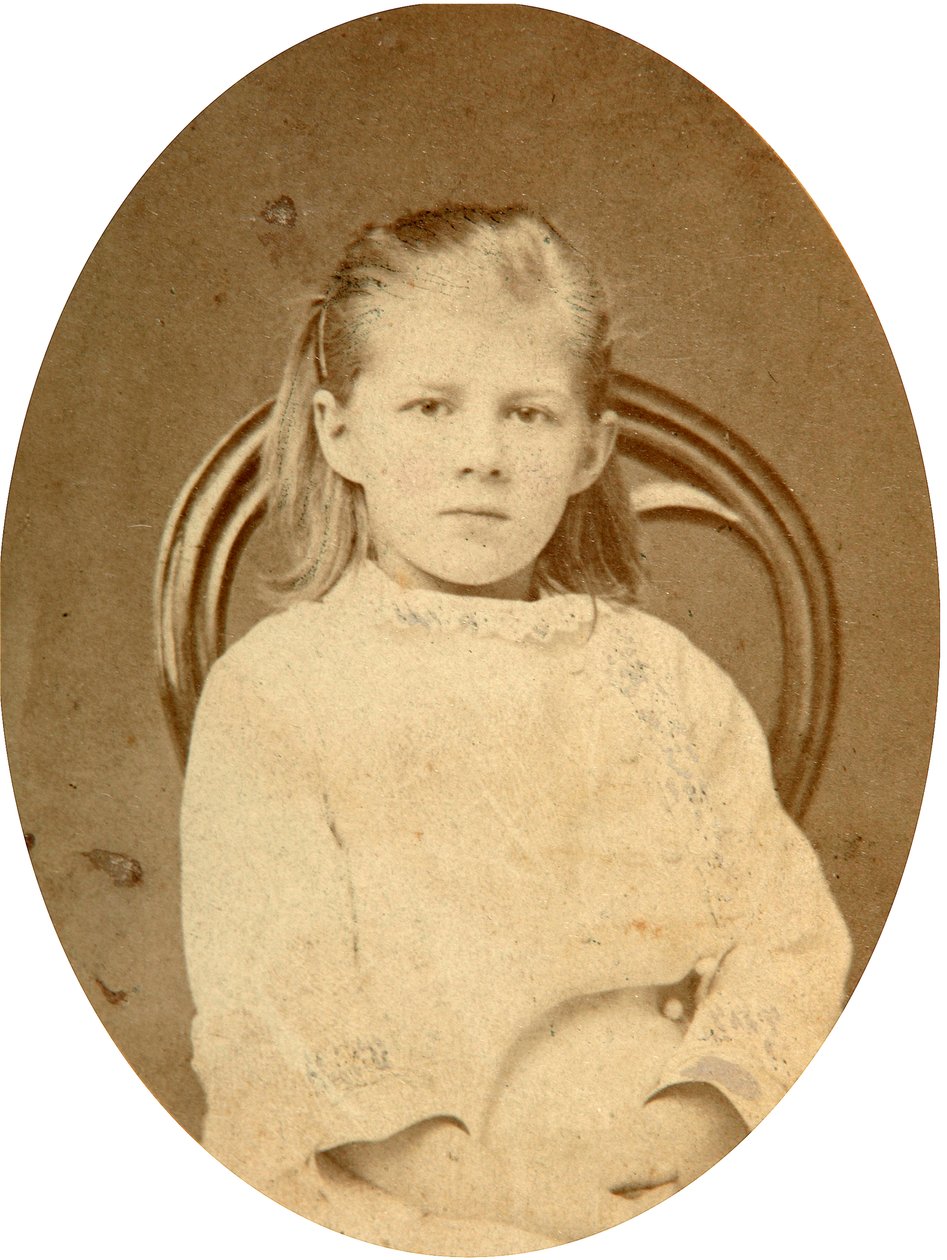 Lyubov Dostoyevskaya, Tochter des Autors Fjodor Dostojewski, 1870er von Unbekannt