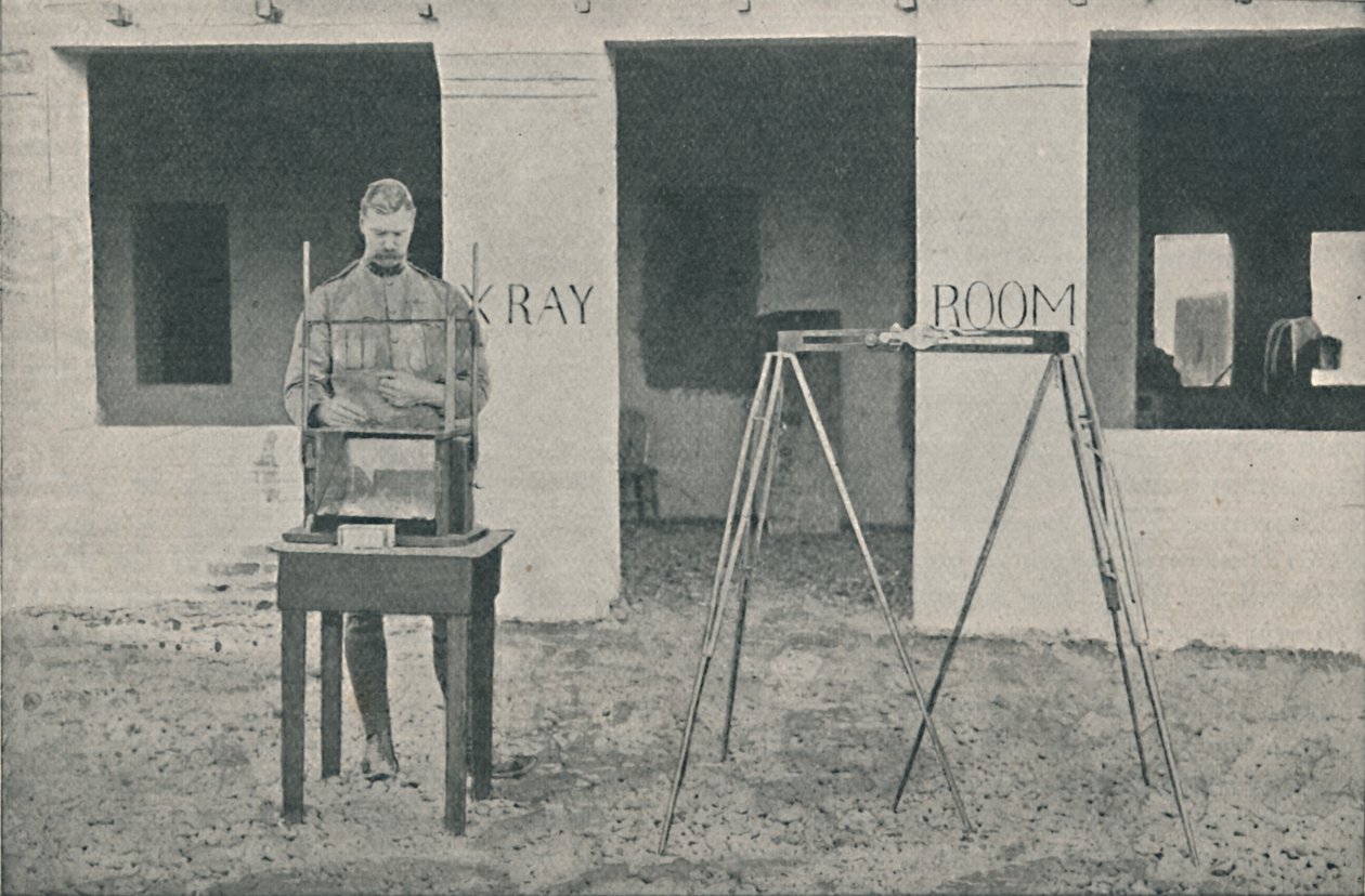 Major Battersby benutzt das Lokalisierungsgerät, ca. 1890, 1910 von Unbekannt