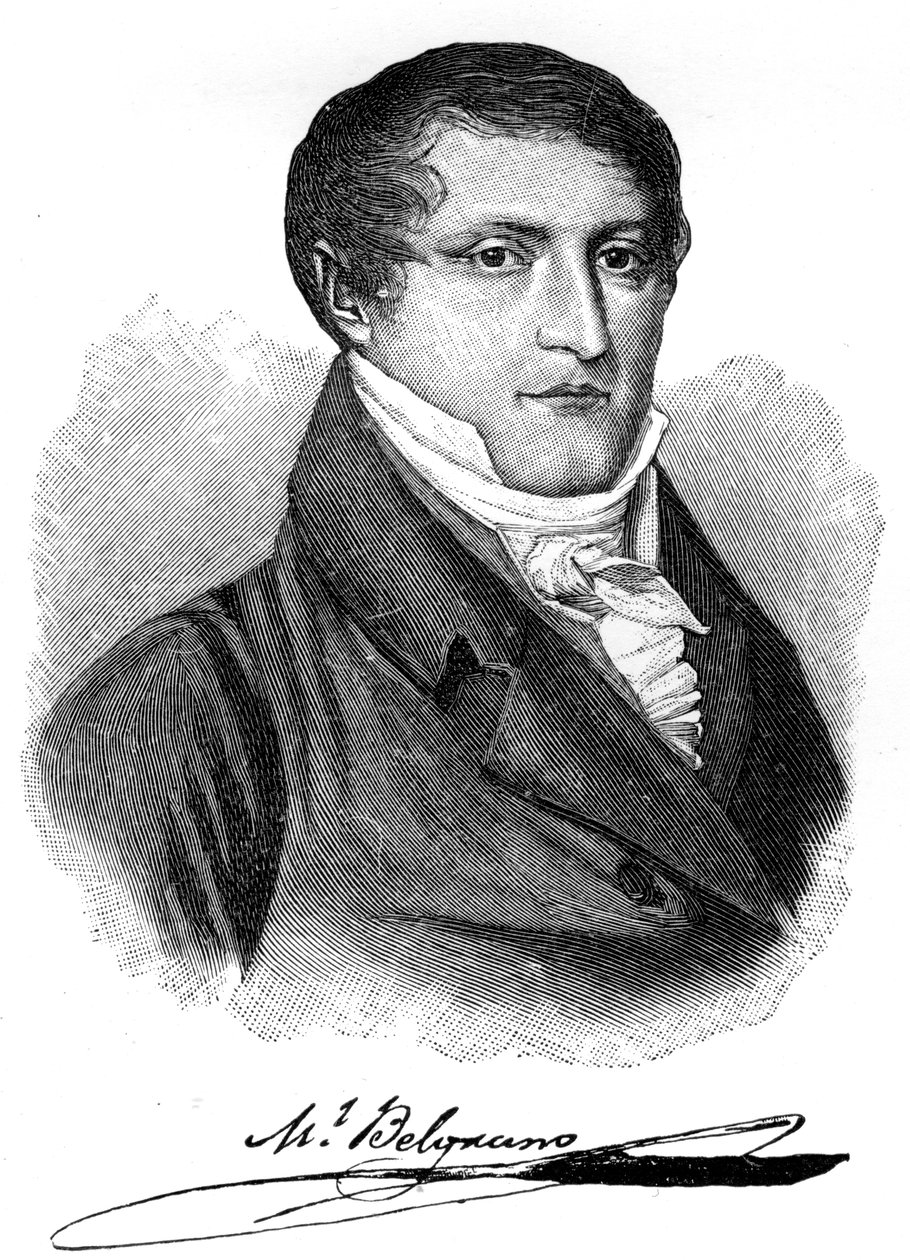 Manuel Belgrano, argentinischer Ökonom, Anwalt, Politiker und Militärführer von Unbekannt