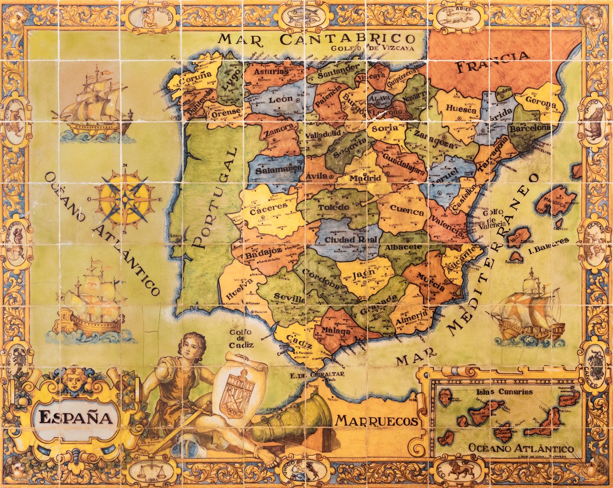 Karte von Spanien, Segovia, Spanien, 2017 (Foto) von Unbekannt