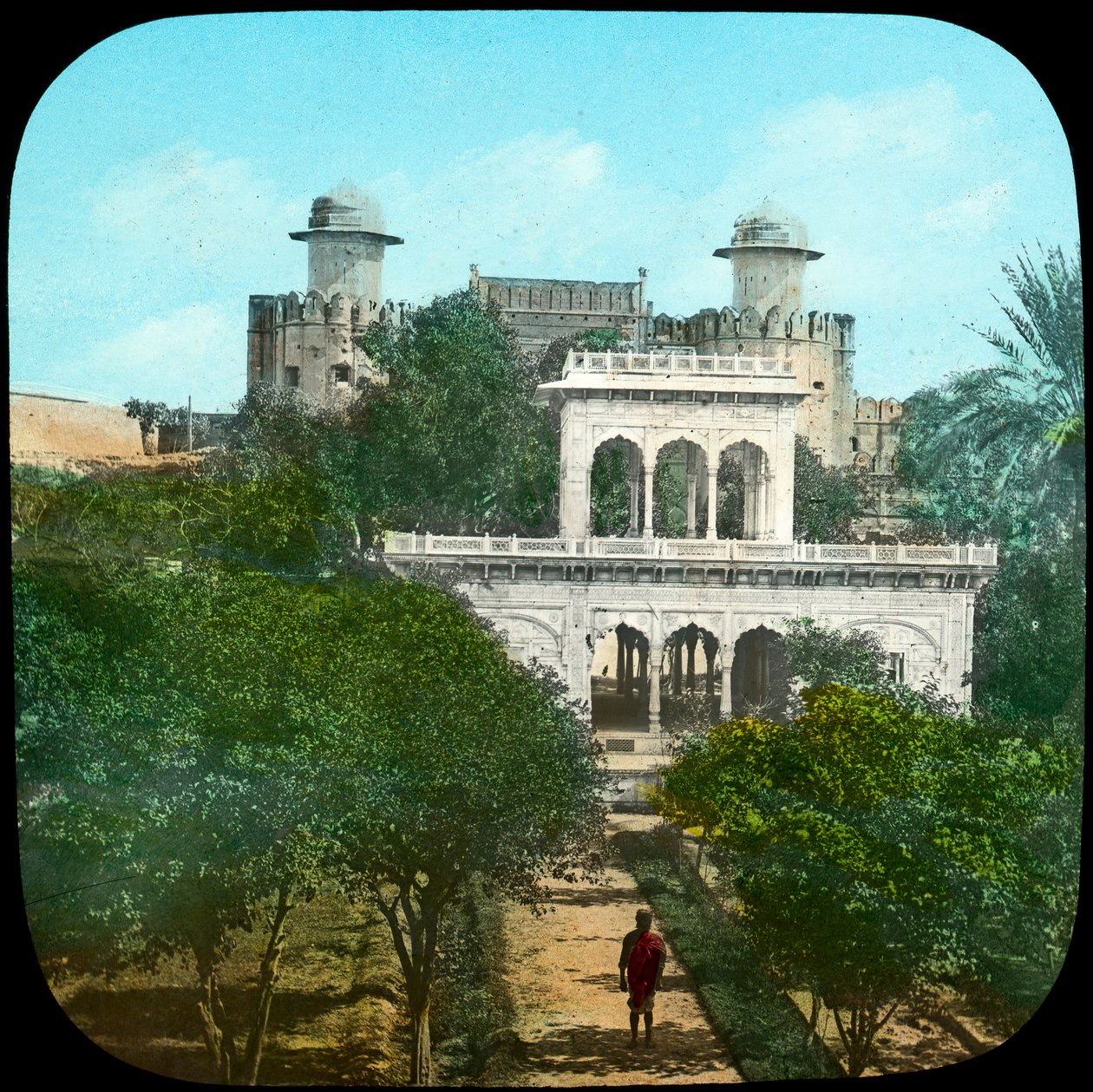 Marmor-Pavillon in den Fort Gardens, Lahore, Indien, spätes 19. oder frühes 20. Jahrhundert von Unbekannt