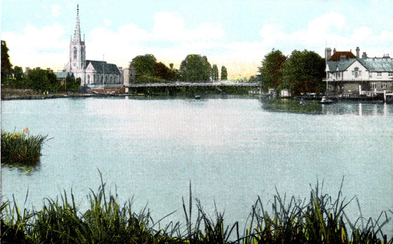 Marlow Brücke und Kirche, Buckinghamshire von Unbekannt